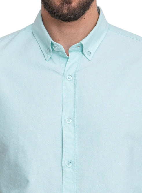 Aqua Oxford Shirt